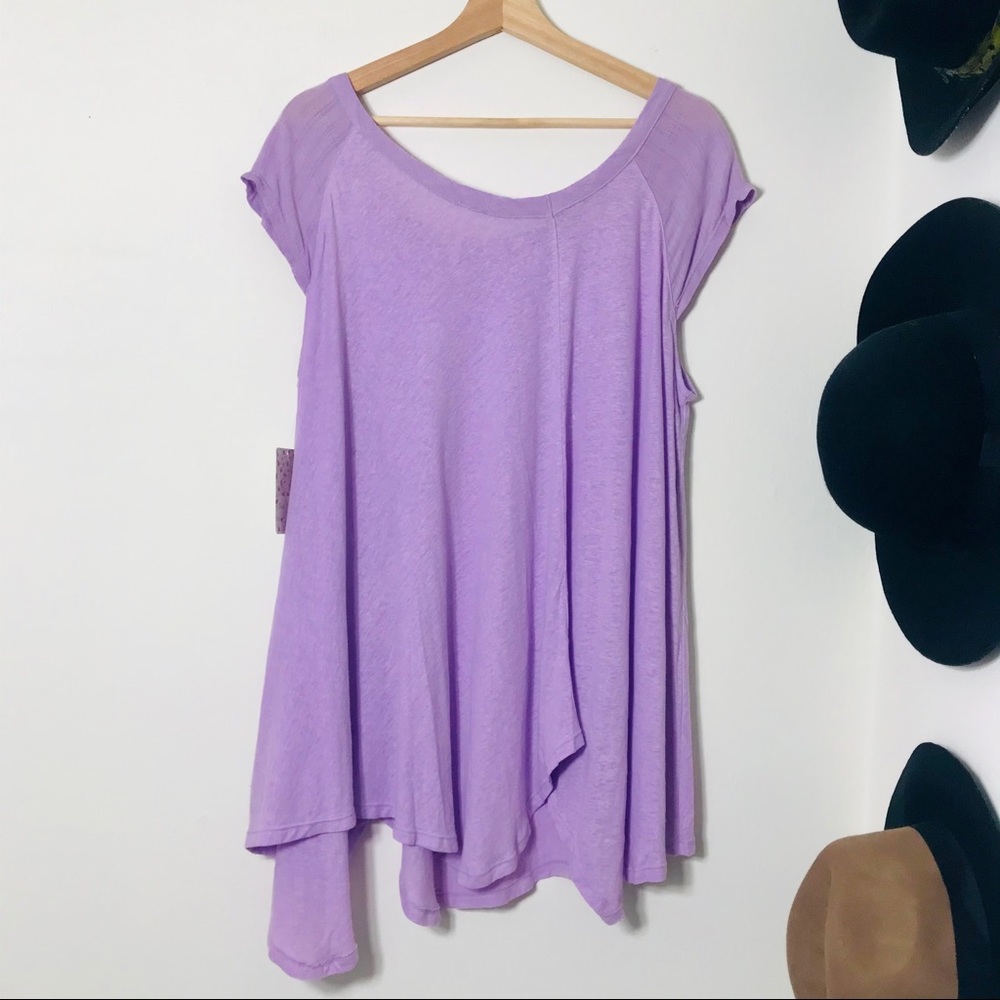 [SOLD] Free People Lilac Fields Keep It Casual Tee Shirt - Picture 5 of 10